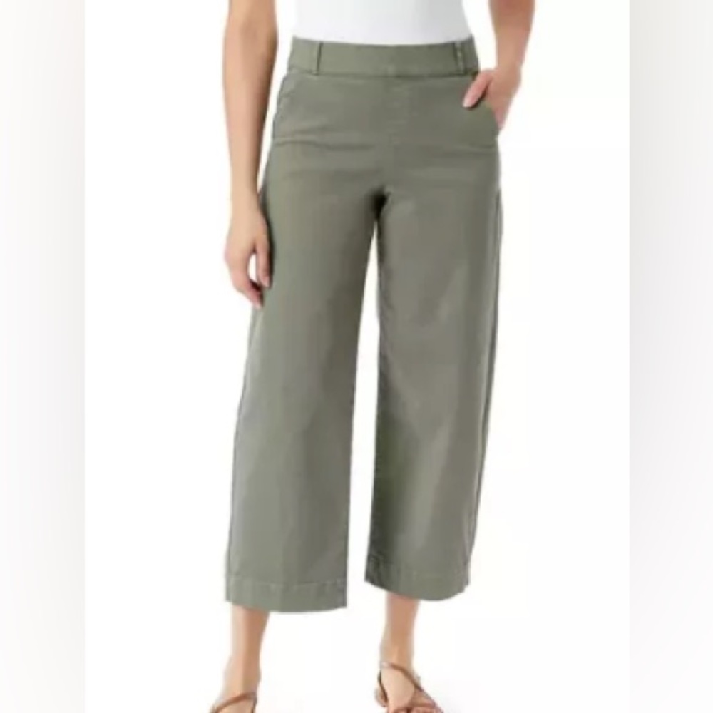 Gloria Vanderbilt Sage Wide-Leg Crop Pants